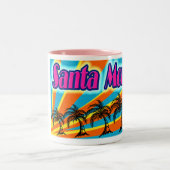 サンタモニカ5パームツリーズマグカップ ツートーンマグカップ (中央)