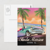サンタモニカ カリフォルニア アメリカ ポストカード (正面/裏面)