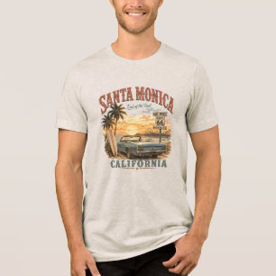 サンタモニカ カリフォルニア ヒストリックルート66 エンド トライブレンドＴシャツ