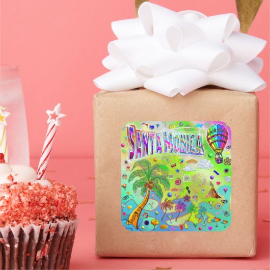 サンタモニカ タイムレス メロディ ステッカー (パーティー)