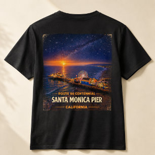 サンタモニカ・ピア ルート66 センテニアル サンセット Tシャツ