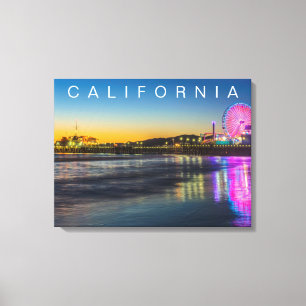 サンタモニカ・ピア ロサンゼルス, カリフォルニア キャンバスプリント