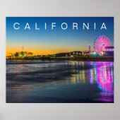 サンタモニカ・ピア | ロサンゼルス, カリフォルニア ポスター (正面)