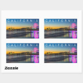 サンタモニカ・ピア | ロサンゼルス, カリフォルニア 長方形シール (シート)