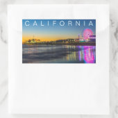 サンタモニカ・ピア | ロサンゼルス, カリフォルニア 長方形シール (バッグ)