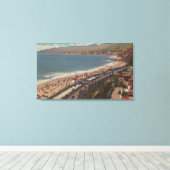 サンタモニカ – ロサンゼルス郡ビーチセン キャンバスプリント (インサイチュ (ウッドフロア))