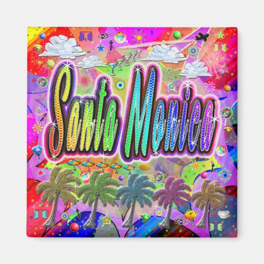 サンタモニカ ヴィスタ エクスプレス マグネット (正面)