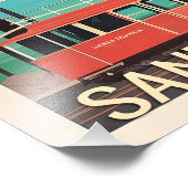 サンタモニカ・ヴィンテージ旅行ポスター フォトプリント            (角)