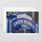 サンタモニカ ヴェニスビーチ カリフォルニア ビーチ ホリデー ポストカード (正面/裏面)