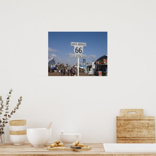 サンタモニカ – RT 66 ポスター (キッチン)