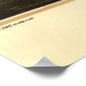 サンタモニカCAパノラマバードズアイビュー ポスター (角)