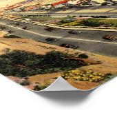 サンタモニカCA，カリフォルニア，星の家々， ポスター (角)