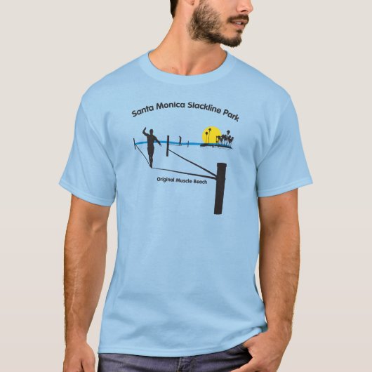 サンタモニカSlackline公園 Tシャツ (正面)