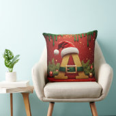 サンタモノグラムA クリスマスギフト クッション (椅子)