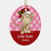 サンタモンキーリトルシスター クリスマスオーナメント (右)