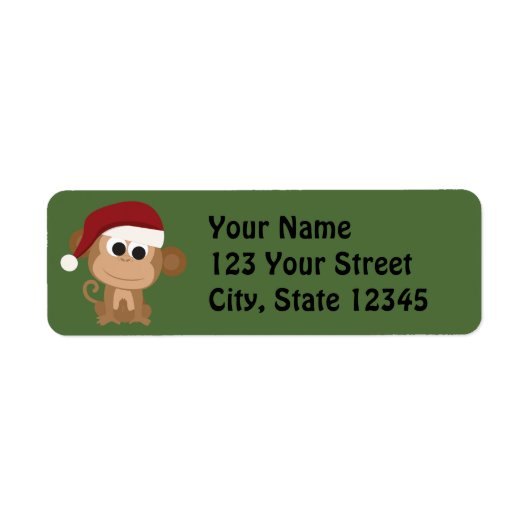 サンタモンキー ラベル (正面)