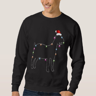 サンタヤギ クリスマス カラフルLEDライト クリスマス ヤギ スウェットシャツ