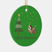 サンタヤッククリスマスシーン セラミックオーナメント (右)