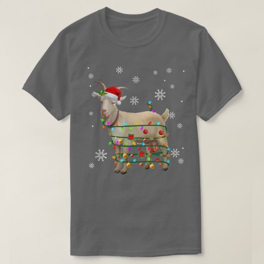 サンタヤートクリスマスツリーライトパジャマクリスマス農家 Tシャツ (デザイン正面)