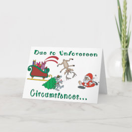 サンタユおもしろいーモアクリスマス シーズンカード