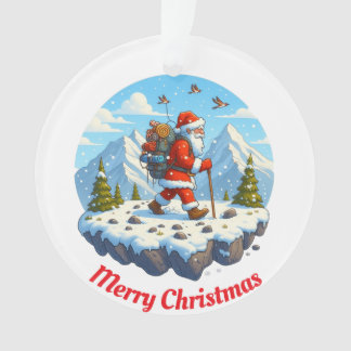 サンタユニークマウンテン登山 オーナメント