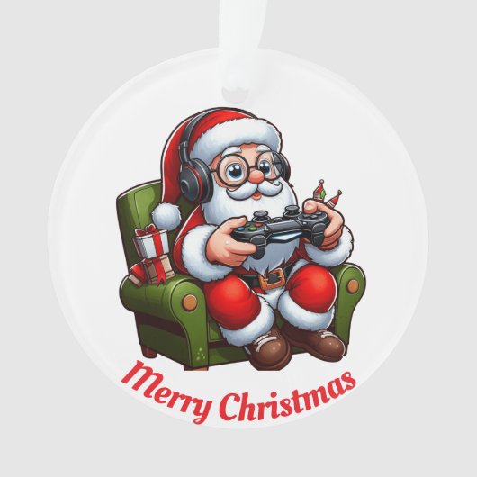 サンタユニーク遊のビデオゲーム オーナメント (正面)