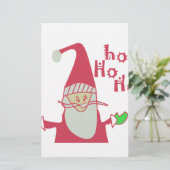 サンタユーモアのあるウィズフェスティバルホーホホ 便箋 (スタンド正面)