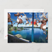 サンタユーモアのあるー巡礼のポストカード シーズンポストカード (正面/裏面)