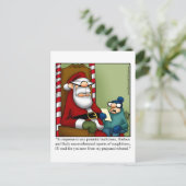 サンタユーモアのクリスマスポストカード シーズンポストカード (スタンド正面)