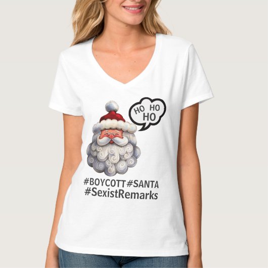サンタユーモアTシャツ Tシャツ (正面)