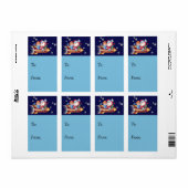 サンタライディングアロケットヴィンテージギフトラベル ラベル (フルシート)