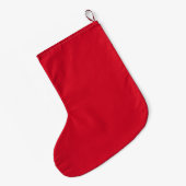 サンタライディングキャンディーケーン ラージクリスマスストッキング (裏面 (吊り時))