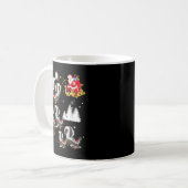 サンタライディングスカンククリスマス コーヒーマグカップ (正面左)