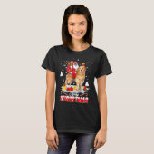 サンタライディングトナディアゴールデンレトリバー329 Tシャツ (正面フル)