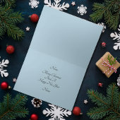 サンタライディングバイクのクリスマスカード サンキューカード