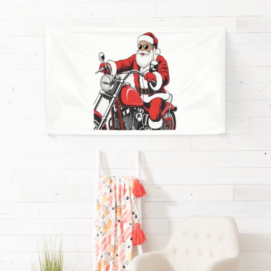 サンタライディングバイク 横断幕 (インサイチュ)