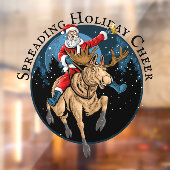 サンタライディングムース飲みビール、広がる応援 ウィンドウサイン (シート2)