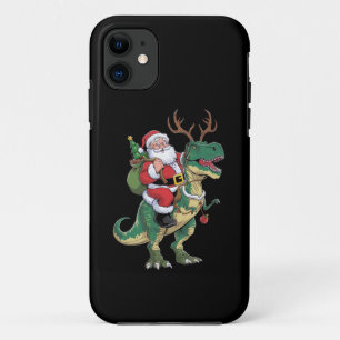 サンタライディング恐竜Tレックスクリスマスクリスマス隊 iPhone 11 ケース