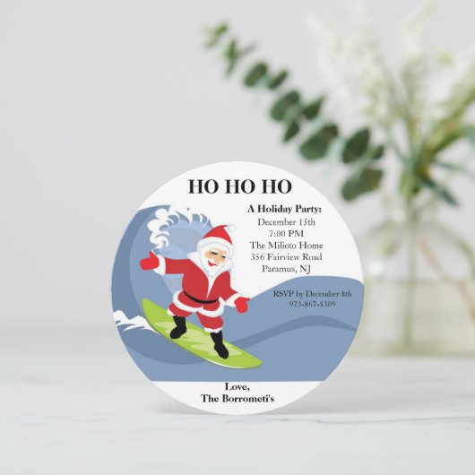 サンタライディングAウェーブクリスマス招待状 招待状 (スタンド正面)