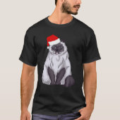 サンタラグドールキャットクリスマスパジャマTおもしろいクリスマスGi Tシャツ (正面)