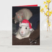 サンタラットクリスマスカード カード (黄色い花)