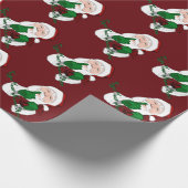 サンタラッピング紙パーソナライズされたクリスマス紙 ラッピングペーパー (角)