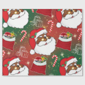 サンタラッピング紙 ラッピングペーパー (フラット)