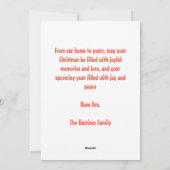 サンタラディバグカスタムクリスマス シーズンカード (裏面)