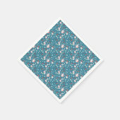 サンタラブパターン スタンダードカクテルナプキン (角)