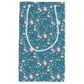 サンタラブパターン スモールペーパーバッグ (正面)