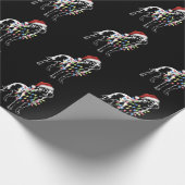 サンタラブラドールレトリエバークリスマスライトドッグ恋人 ラッピングペーパー (角)