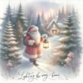 サンタランタンウォークウィンターコテージシーン シール (正面)