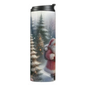 サンタランタンウォークウィンターコテージシーン タンブラー (回転左)