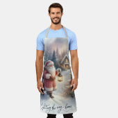 サンタランタンウォーク冬の別荘シーン エプロン (着用した状態)